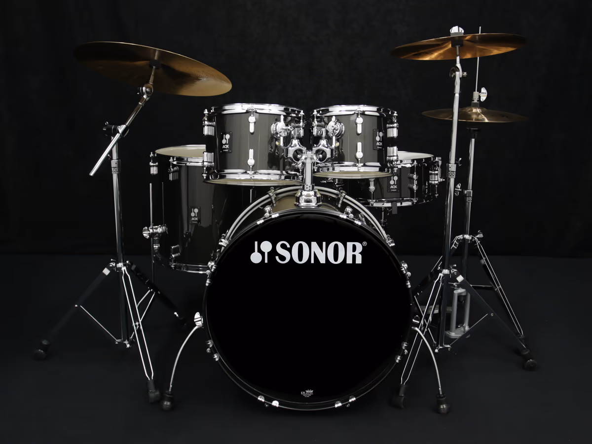 Sonor AQX Black Midnight Sparkle finish